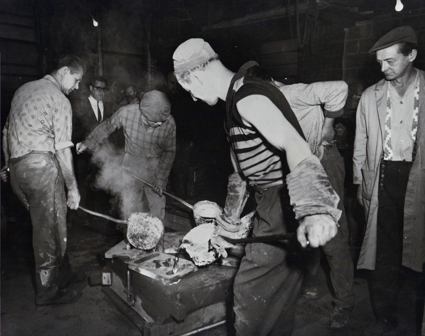 Fonte au sable. atelier Jordi Bonet.